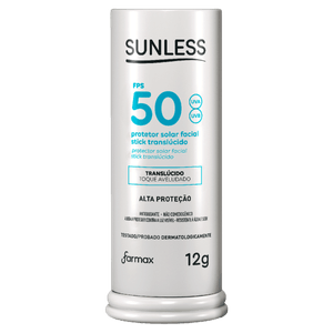 Protetor Solar Facial FPS50 Sunless Stick Translúcido 12g