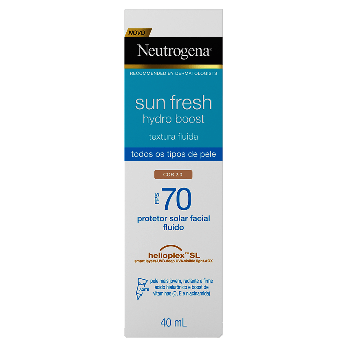 Protetor Solar Facial FPS70 Neutrogena Cor 2.0 40mL - Preview 4
