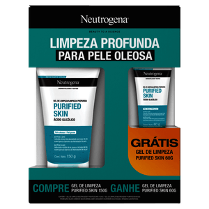 Kit Gel de Limpeza Neutrogena Purified Skin 150g + 60g