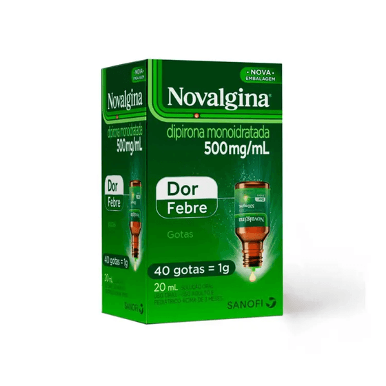 Novalgina 500mg/mL Solução Oral (gotas) Frasco com 20mL - Imagem 1