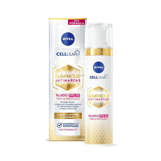 Cellular Luminous Antimarcas Nivea Fluido FPS50 40mL - Imagem 1