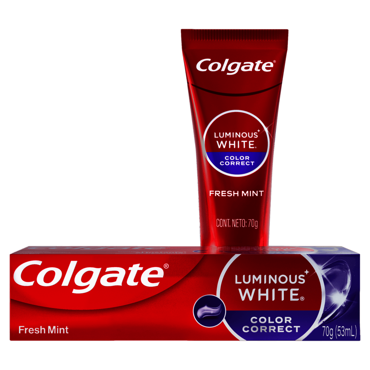 Creme Dental Colgate Luminous White Color Correct 70g - Preview 1