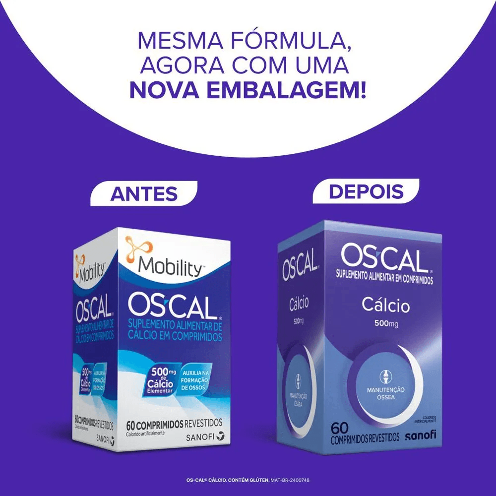 Oscal 500mg 60 Comprimidos Revestidos - Imagem 2