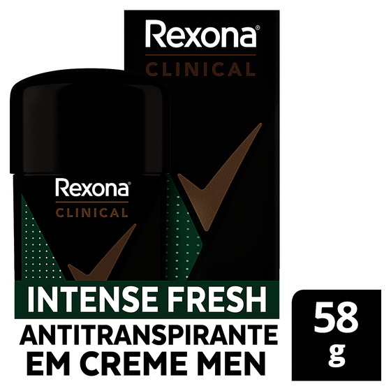 Desodorante Antitranspirante Creme Rexona Clinical Intense Fresh 58g - Imagem 2