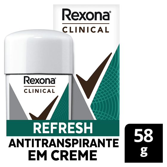Desodorante Antitranspirante Creme Rexona Clinical Refresh 58g - Imagem 2