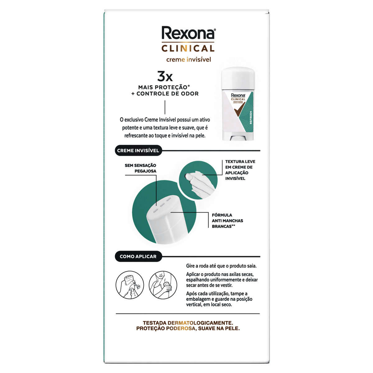 Desodorante Antitranspirante Creme Rexona Clinical Refresh 58g - Preview 4