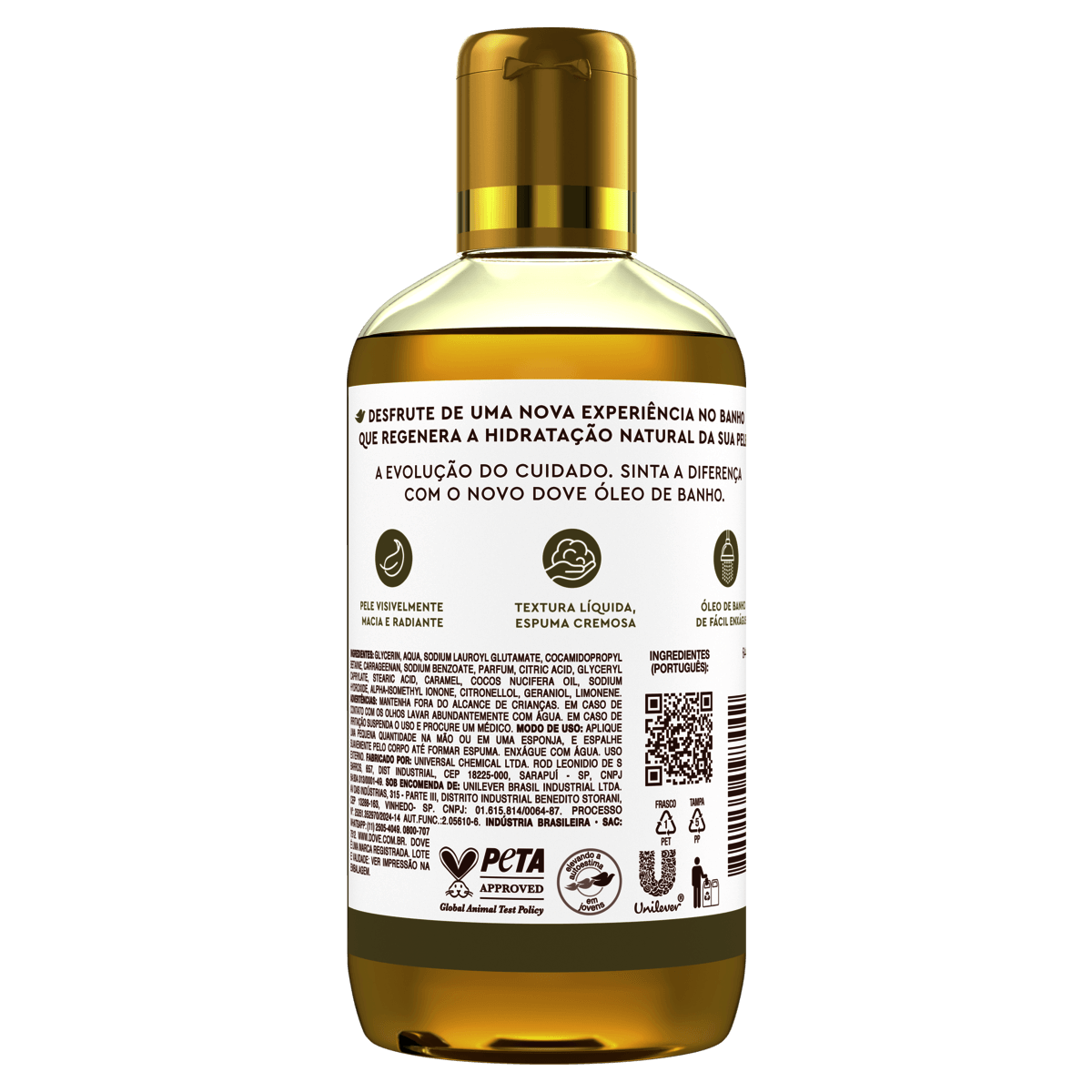 Sabonete Líquido Dove Óleo de Banho Glicerinado 240mL - Preview 2