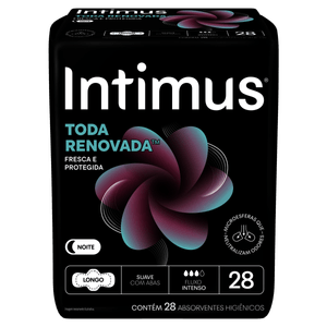 Absorvente Noite Suave Intimus Toda Renovada Longo com Abas 28 Unidades