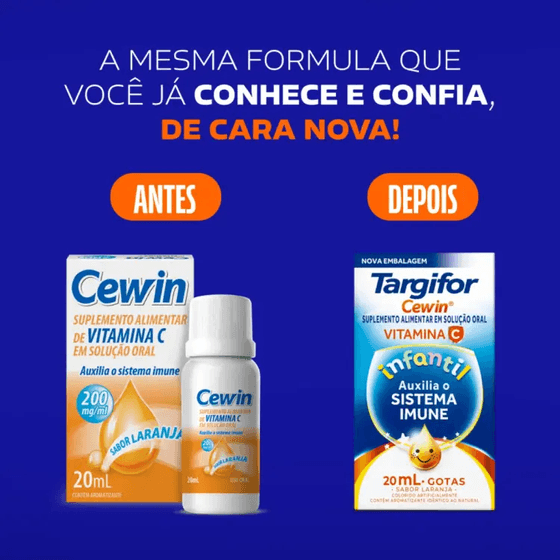 Vitamina C Targifor TeProtege! Imunidade Solução Oral (Gotas) Sabor Laranja - Frasco com 20mL - Imagem 2