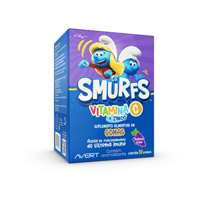 Os-Smurfs-Vitaminas-C-Zinco-Goma-Sabor-Uva---Caixa-com-30-Gomas