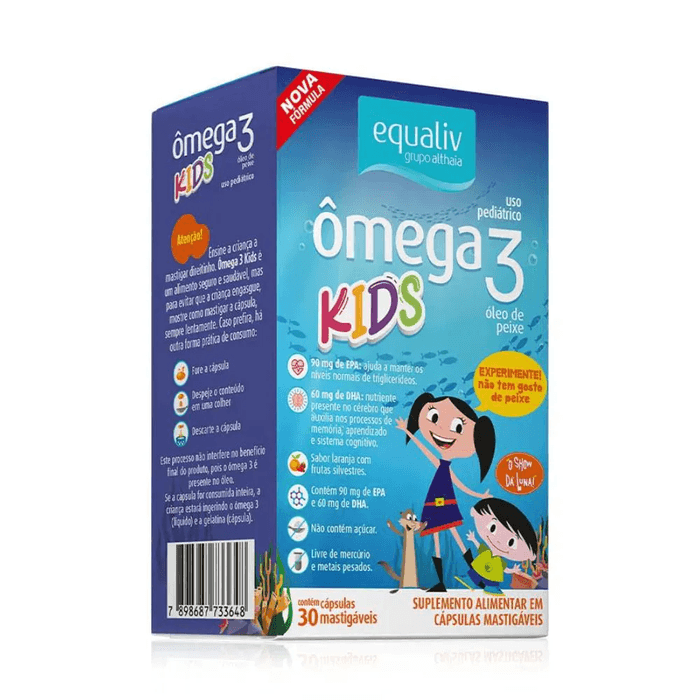 Ômega 3 Kids Oil - Caixa com 30 Cápsulas Mastigáveis - Imagem 1