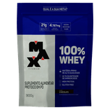 100% Whey Max Titanium Sabor Chocolate Refil 900g