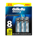Carga para Aparelho de Barbear Gillette Mach3 8 Unidades
